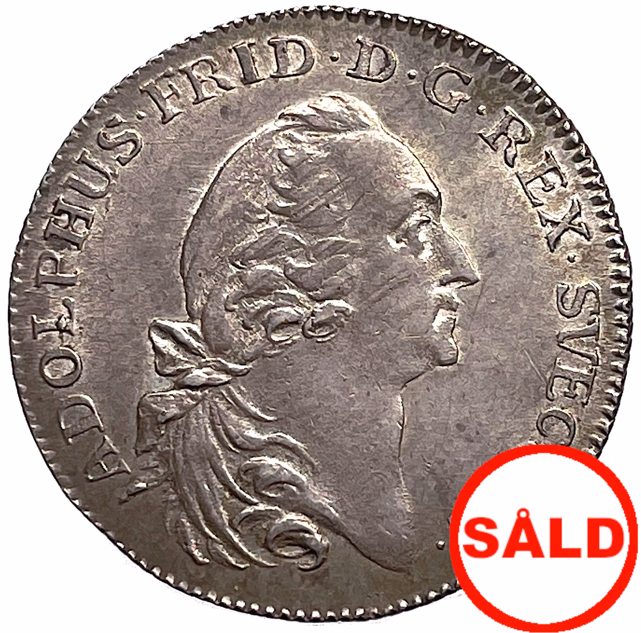 Adolf Fredrik, 1/8 Riksdaler 1768 - Ett tilltalande exemplar med lyster