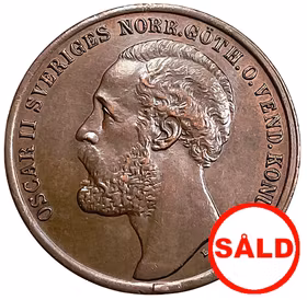 Oskar II - 5 Öre 1873