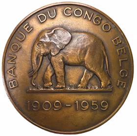 BELGISKA KONGO - Banque du Congo Belge - 50-årsjubileum