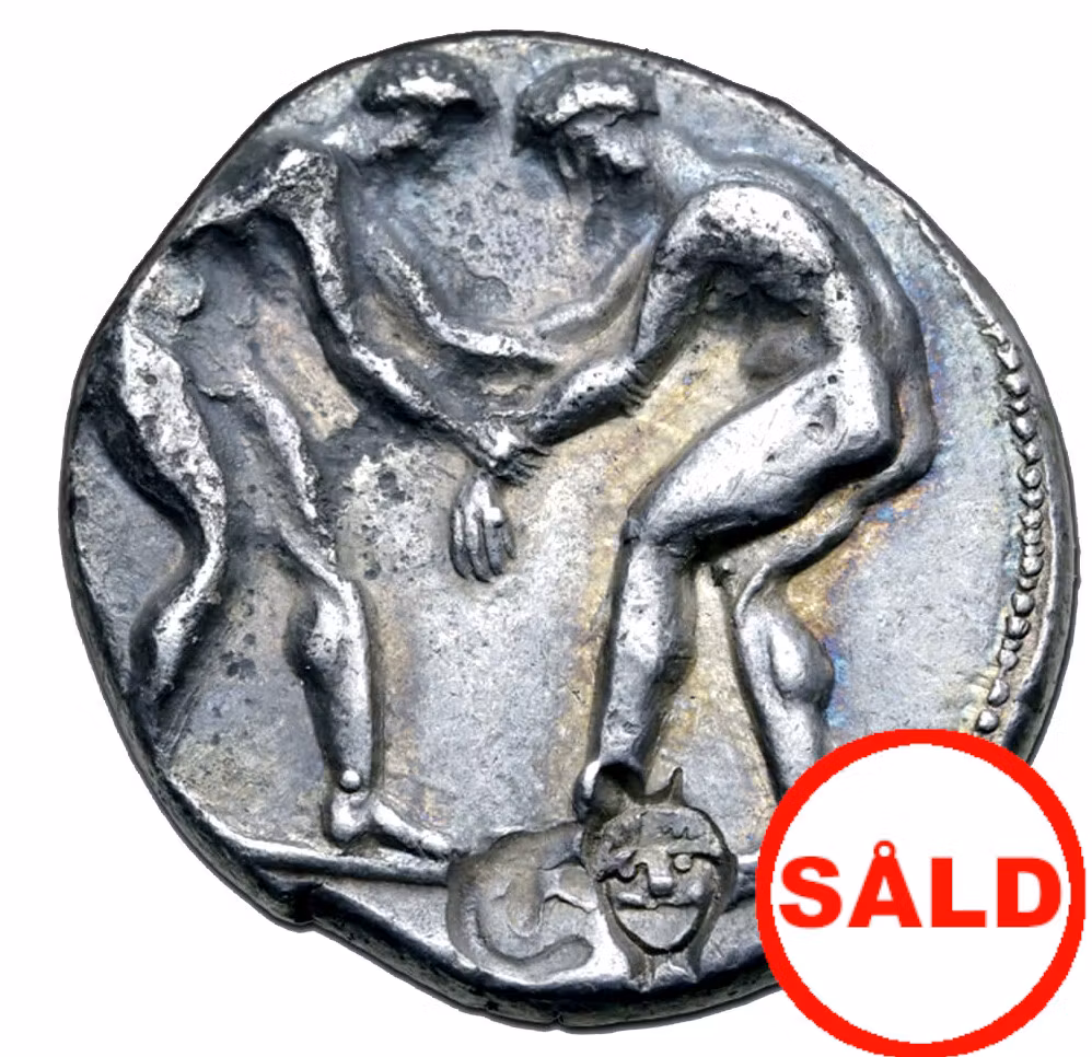 Pamfylien, Aspendos, Stater ca 380/75-330/25 f.Kr - Olympiska motiv - Ett vackert och välpräglat exemplar