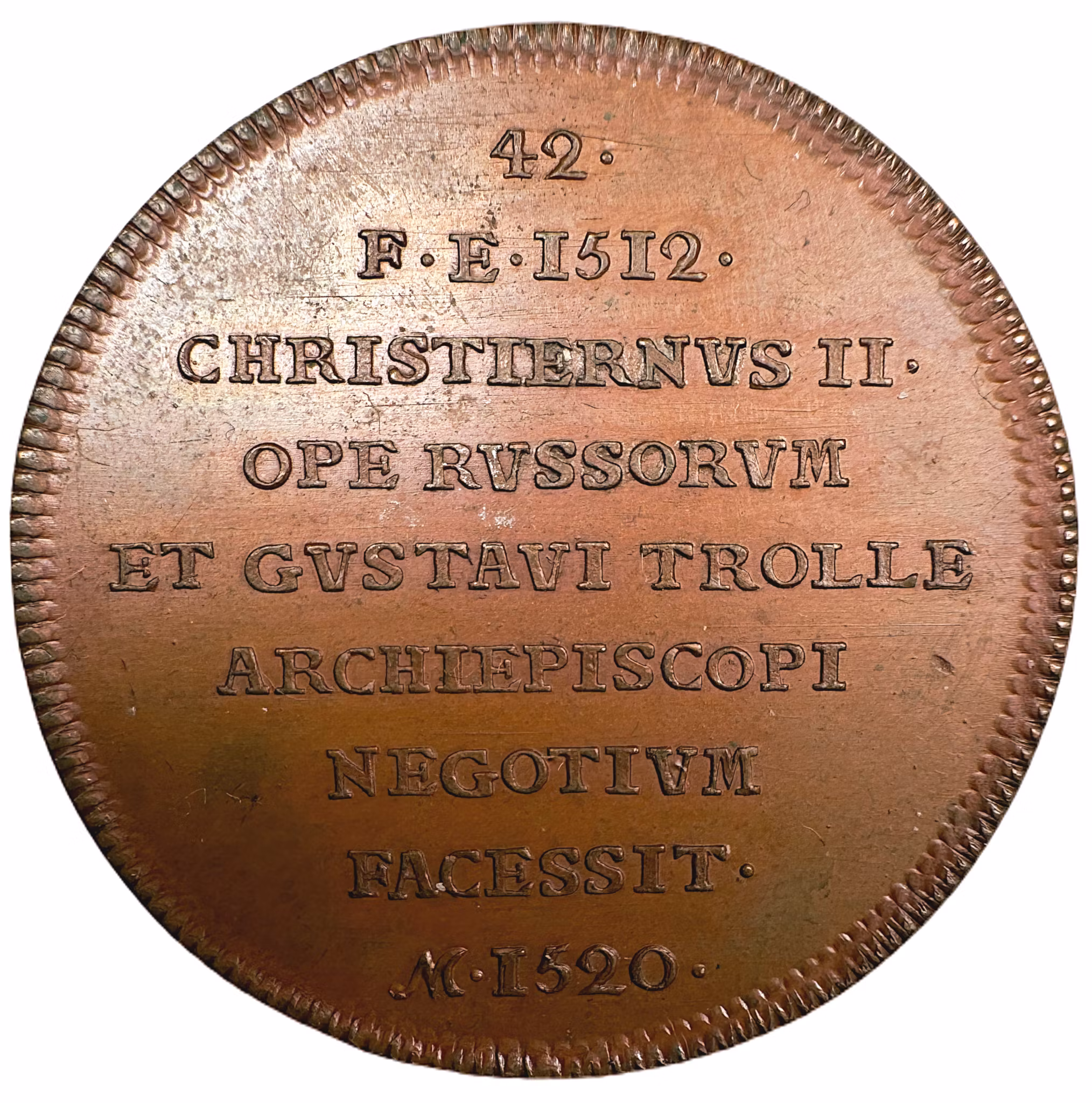 Sten Sture den yngre av Johann Carl Hedlinger - Nr 42 ur Hedlingers regentlängd