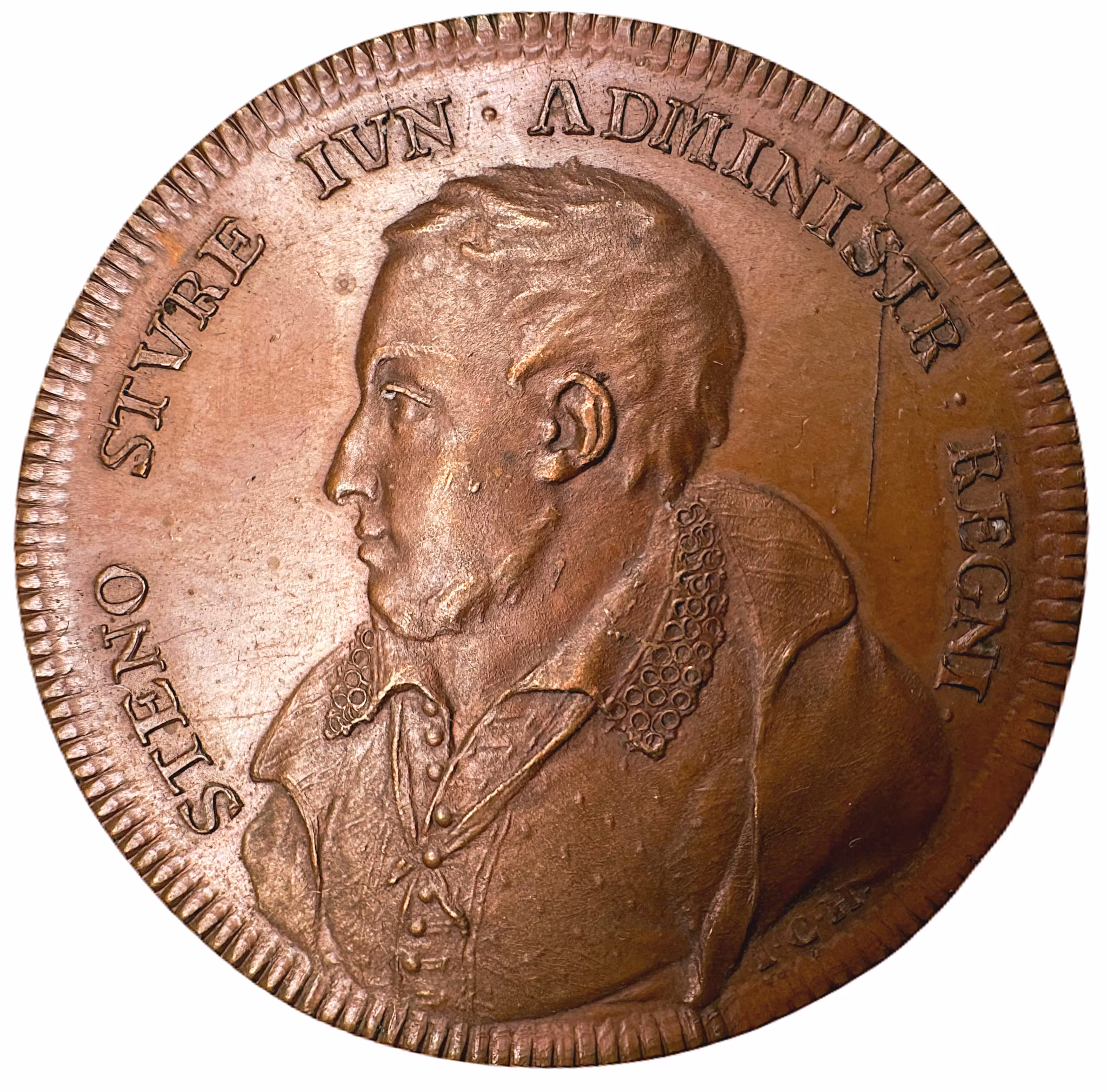 Sten Sture den yngre av Johann Carl Hedlinger - Nr 42 ur Hedlingers regentlängd