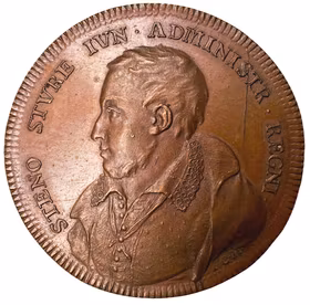 Sten Sture den yngre av Johann Carl Hedlinger - Nr 42 ur Hedlingers regentlängd