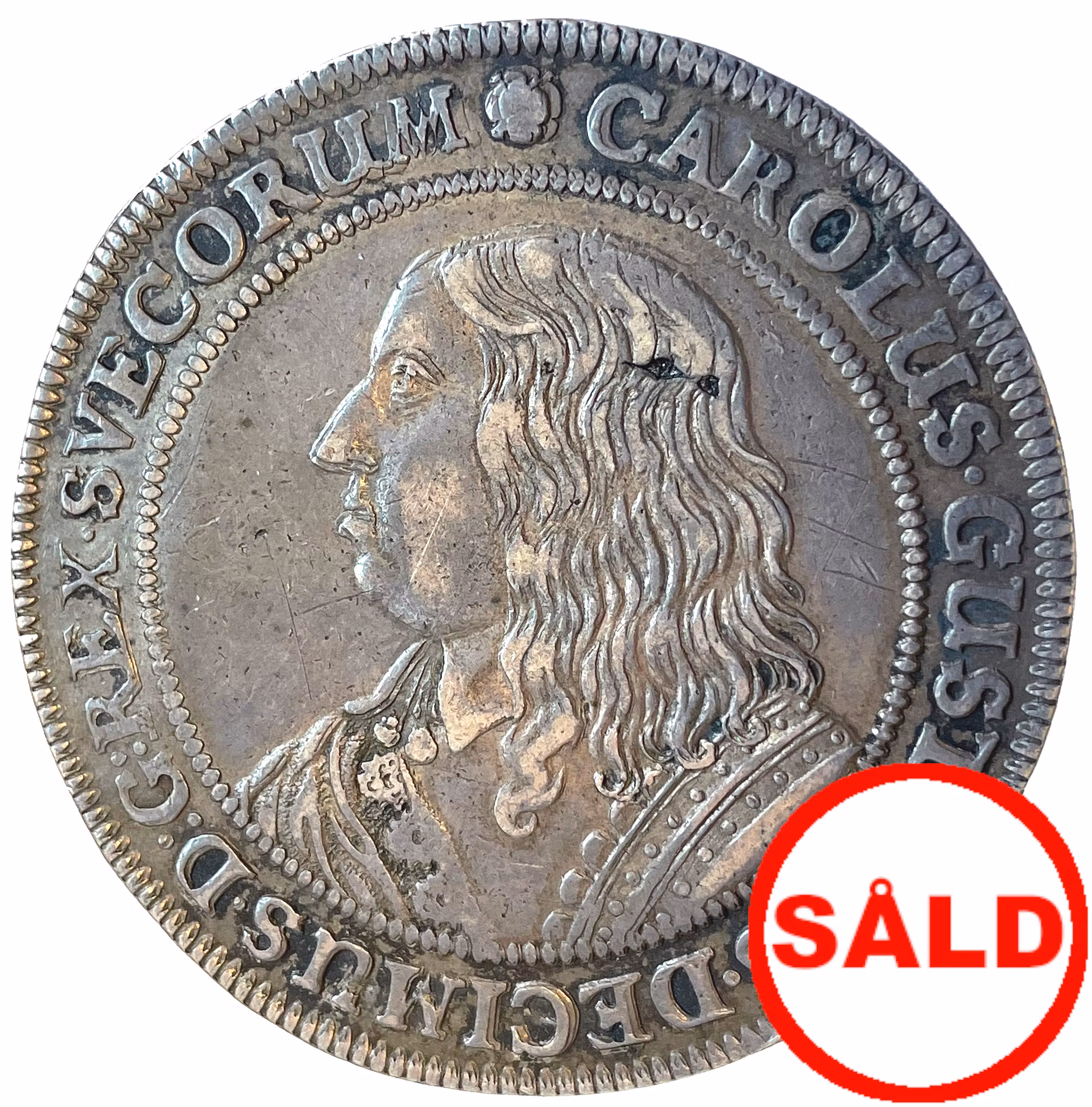 Karl X Gustav, Riksdaler 1654 - Ett ovanligt välpräglat exemplar med fin lyster