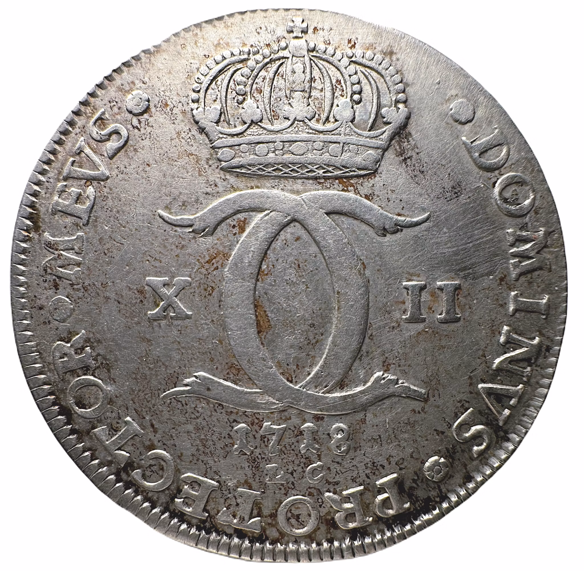 Karl XII - 4 Caroliner 1718 - Tilltalande exemplar