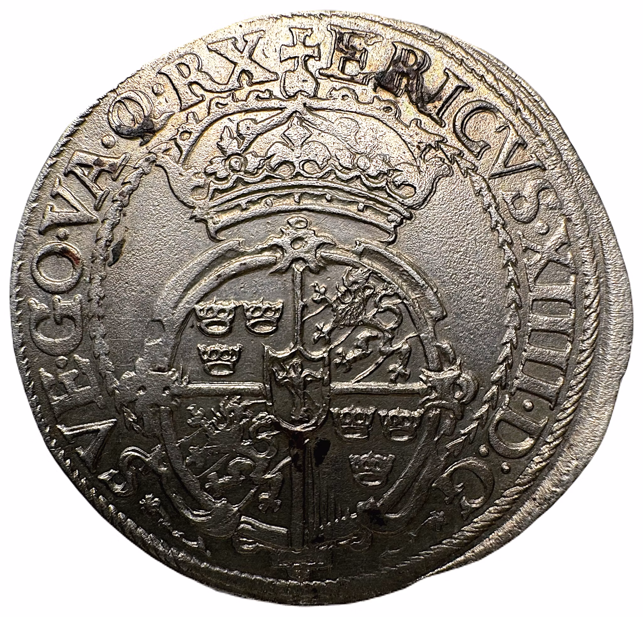 Erik XIV - 1½ Mark 1562 - Europas första landskapsmynt - Ett av de bästa exemplaren på marknaden