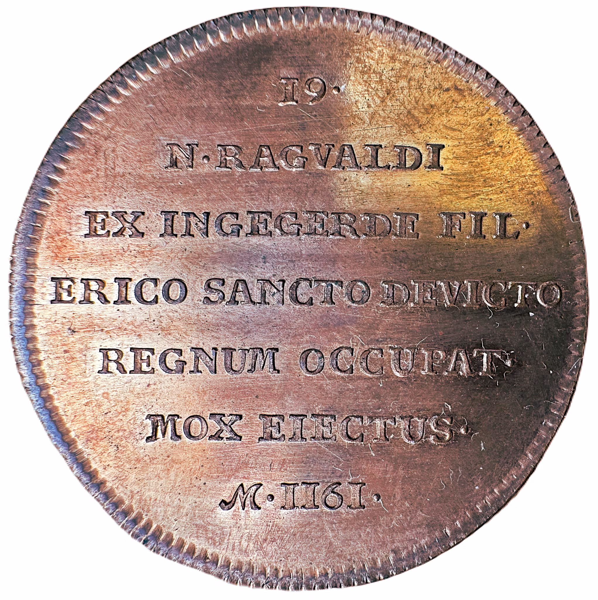 Magnus II ur Hedlingers regentlängd nr 19 av Daniel Fehrman - Ett läckert helrött exemplar