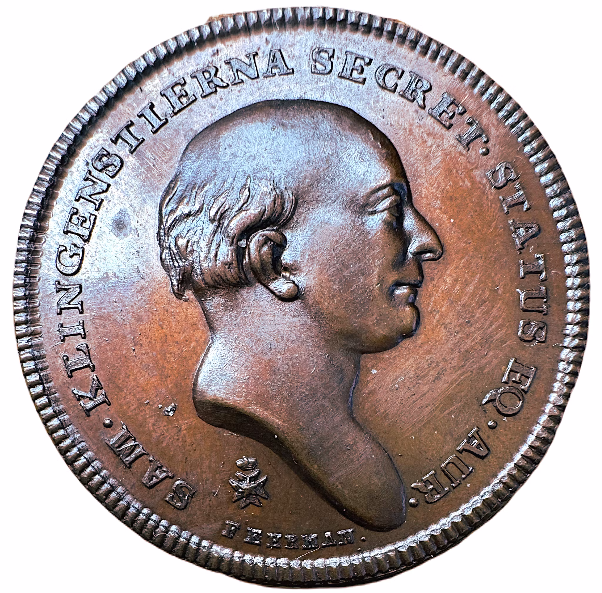 Samuel Klingenstierna (1698-1765) - professor i matematik och lärare åt kronprins Gustav (III) av Carl Gustaf Fehrman 1794