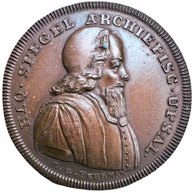 Till minne av ärkebiskopen av Uppsala, Haquin Spegel av Carl Gustaf Fehrman 1793