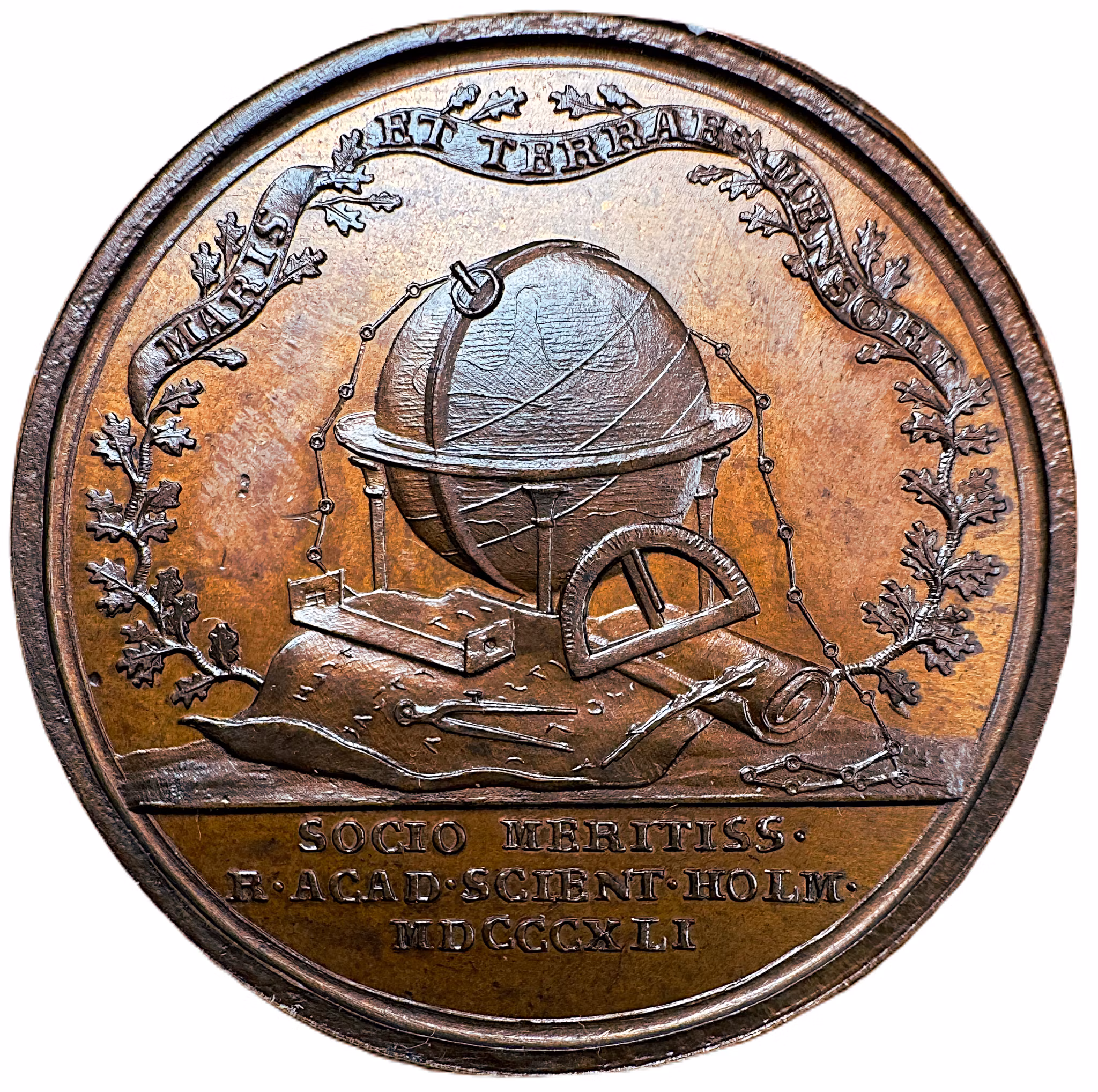 Karl Petter Hällström (1774-1836) av Mauritz Frumerie 1841 - Toppexemplar - Framstående svensk kartograf