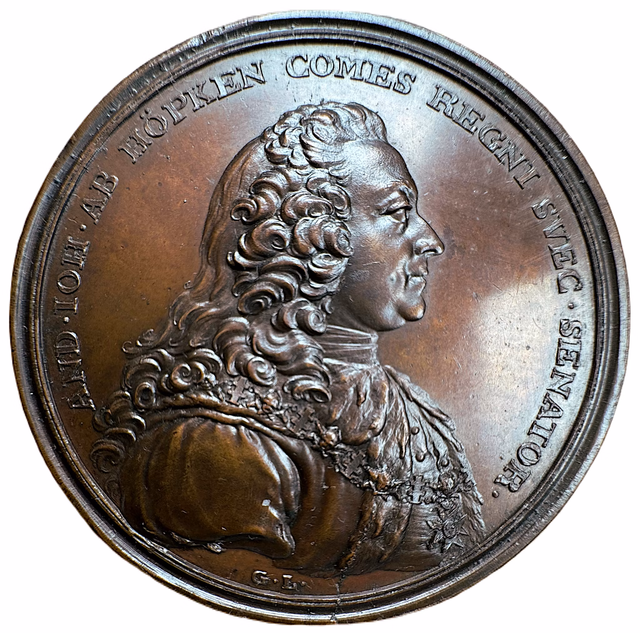 Anders Johan von Höpken (1712-1789) av Gustaf Ljungberger 1764 - En av grundarna till Vetenskapsakademien