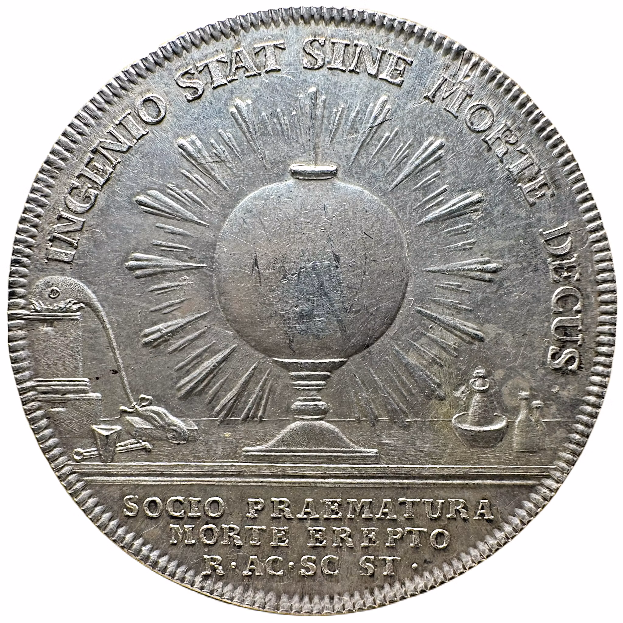 Carl Wilhelm Scheele (1742-1786) - En av de mest framstående kemisterna i Europa - graverad av Wikman 1789