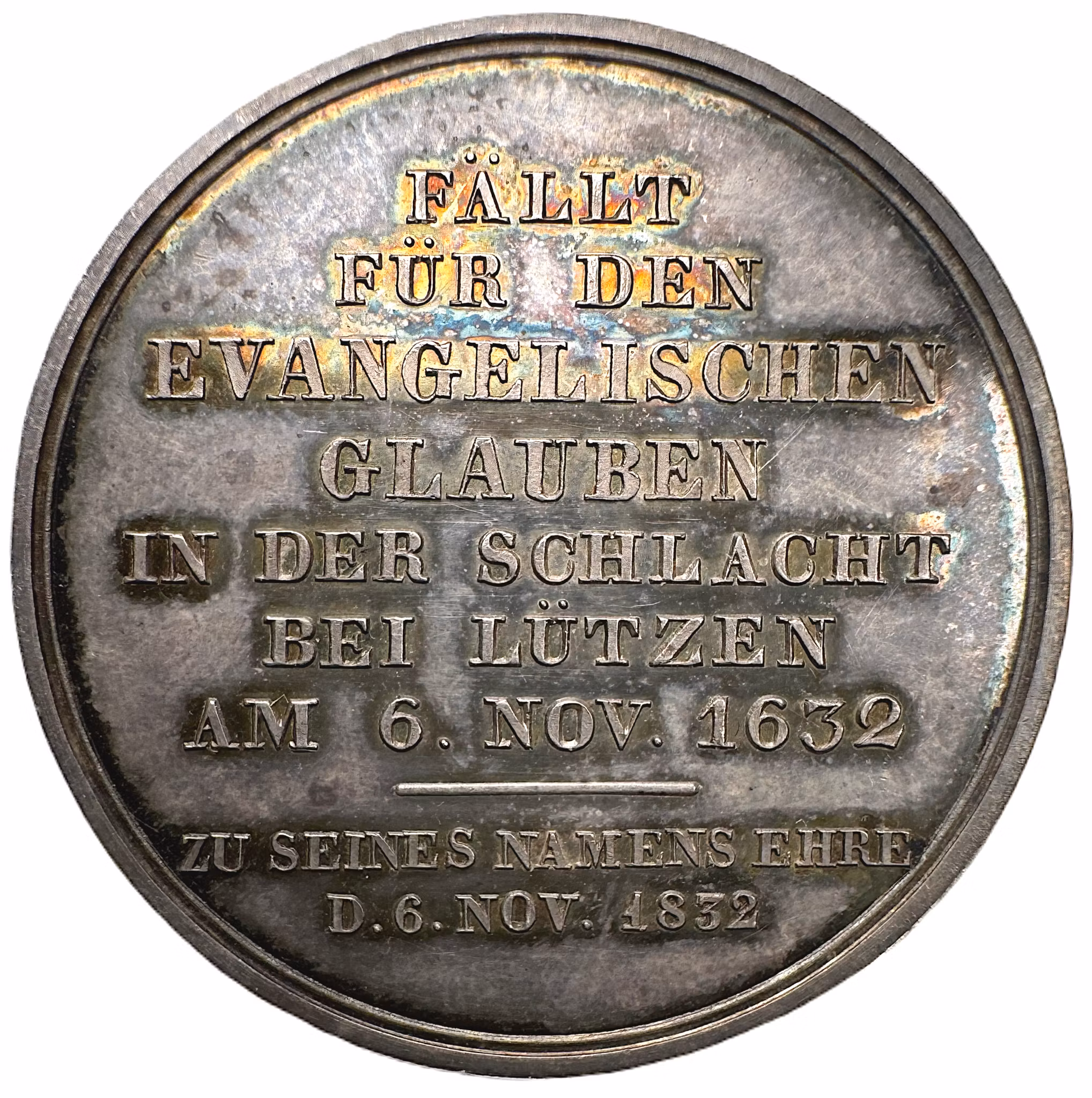 Till minne av 200-årsdagen av konungens död 1632-1832 av Karl Reinhardt Krüger - Ett härligt toppexemplar