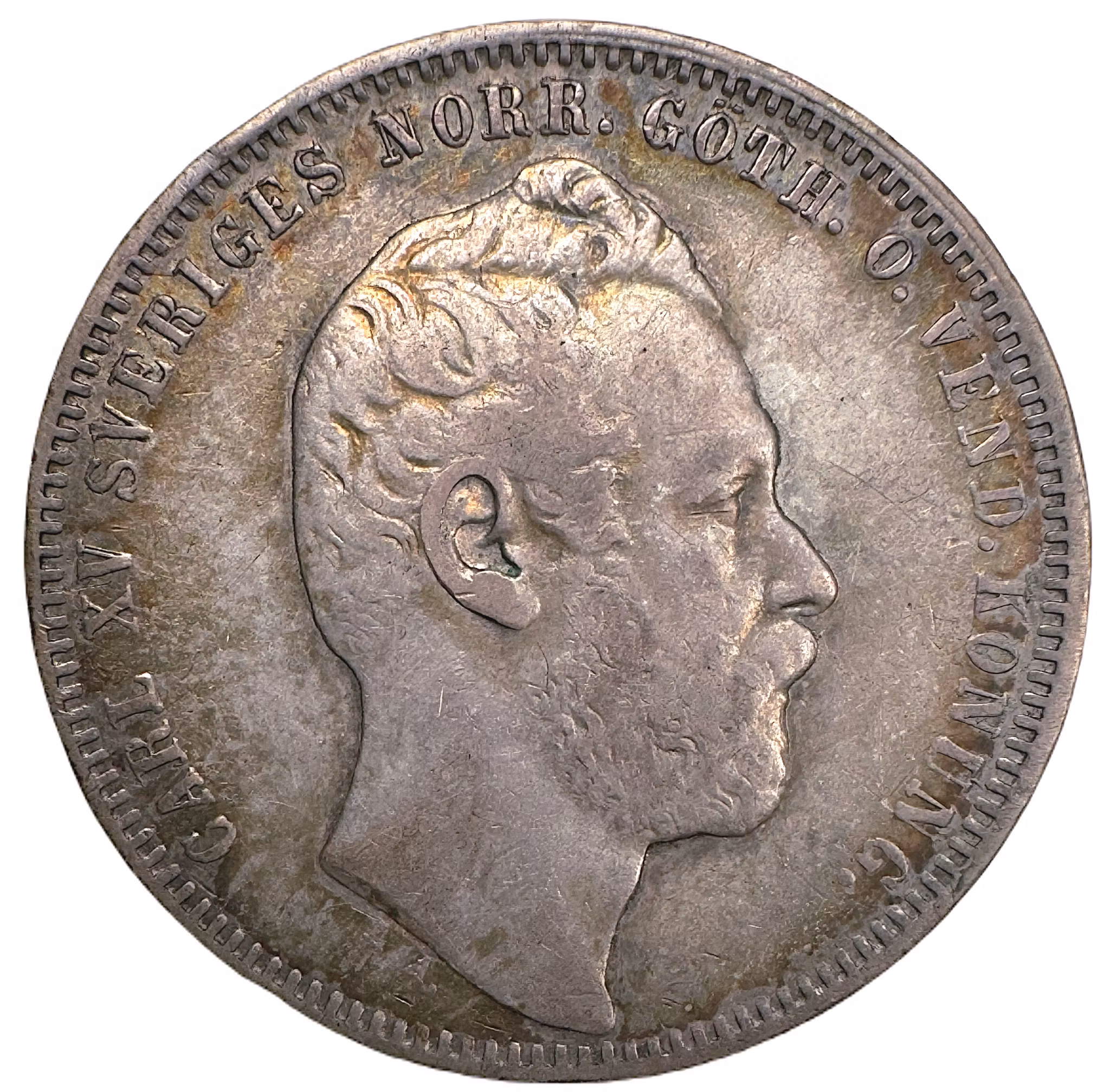 Karl XV - 1 Riksdaler riksmynt 1860