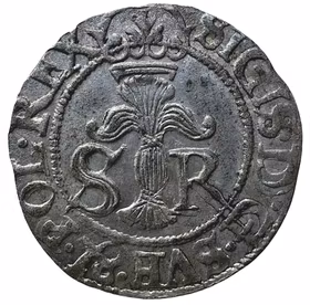 Sigismund - 1/2 Öre 1598 - Ett härligt orört välpräglat silvrigt exemplar - Toppex för typen