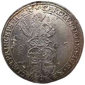 Karl IX - 4 Mark 1605 - Ett mycket välpräglat och vackert exemplar