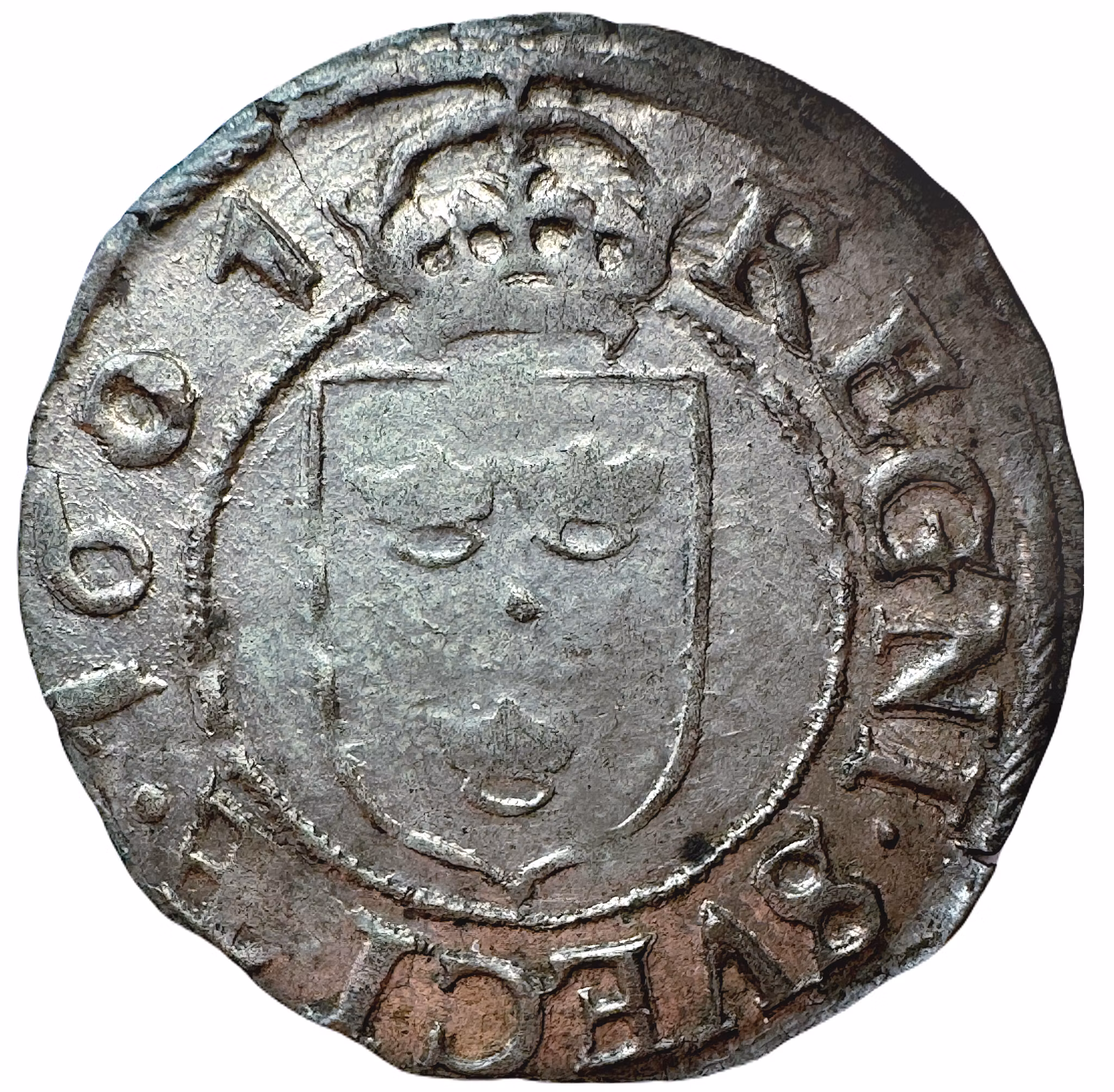 Karl som Riksföreståndare - 1/2 Öre 1601 - Underbart silvrigt exemplar med full lyster