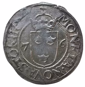 Johan III - 1/2 Öre 1576 - Ett underbart silvrigt exemplar med full präglingsglans