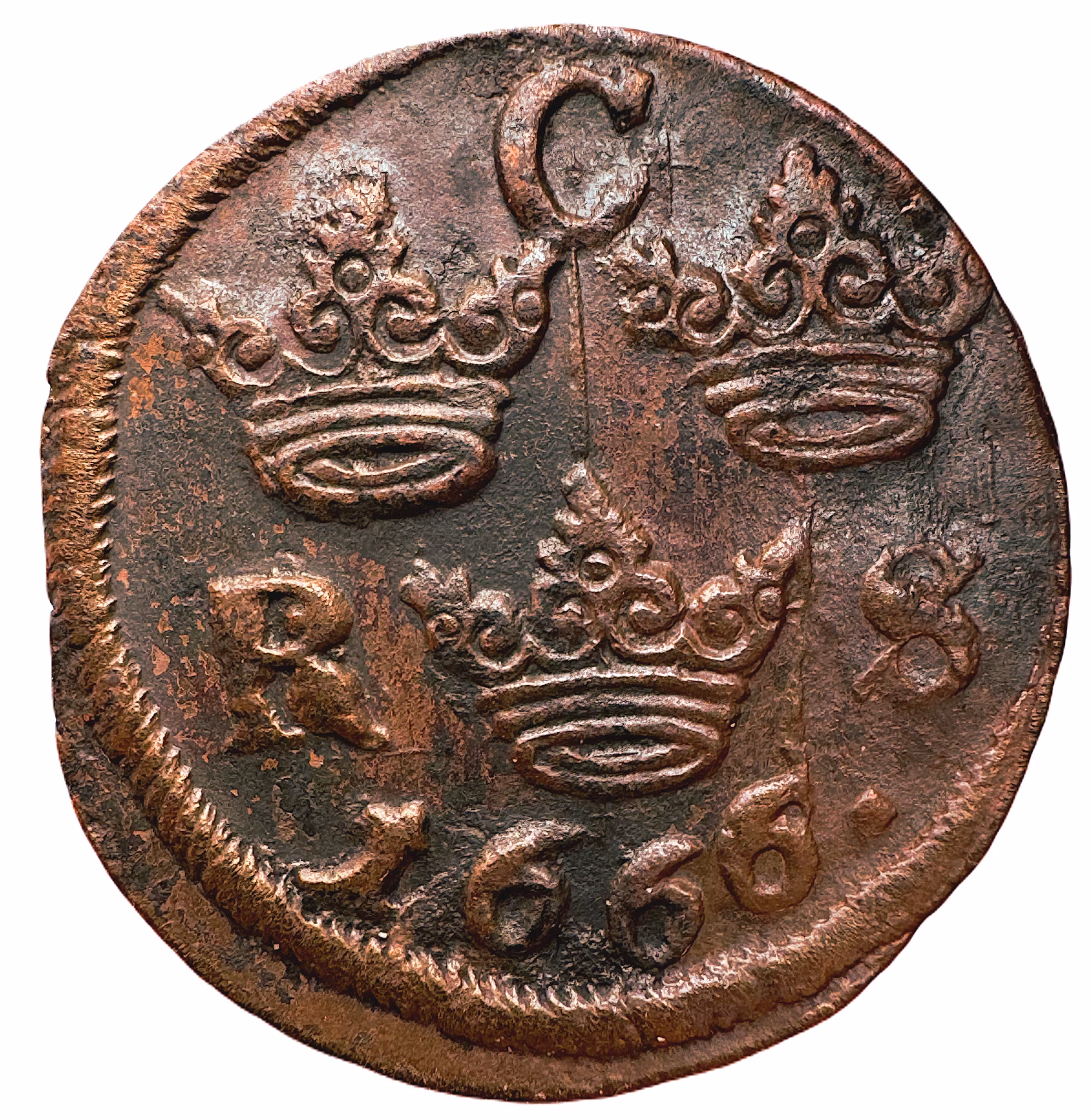 Karl XI - 1/6 Öre SM - Ett vackert exemplar med mycket lyster