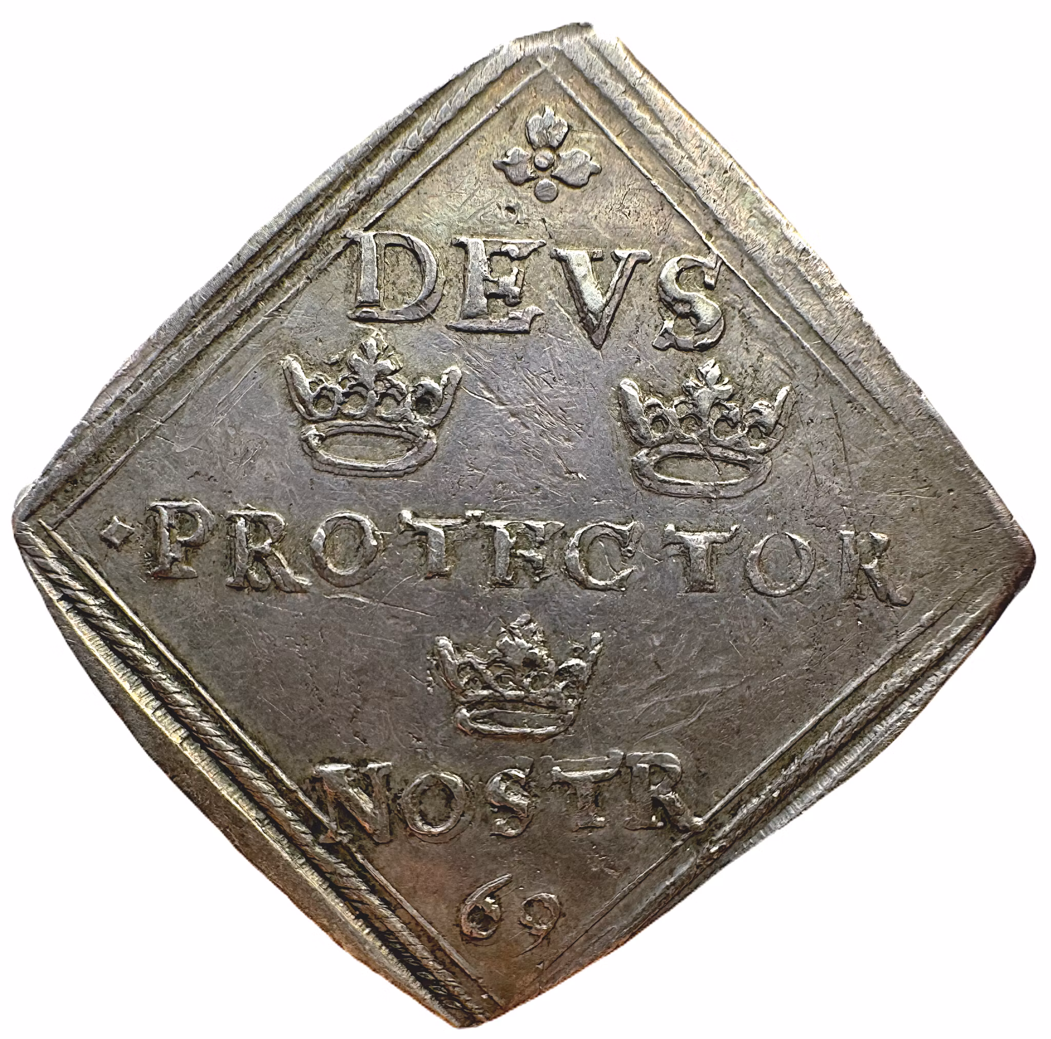 Johan III - 4 Mark 1569 med fyrbladig blomma - Fin lyster