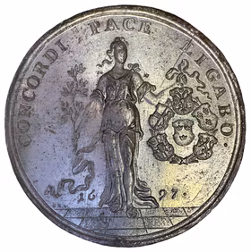 Karl XII - Freden i Ryswick 1697 - Ex. Bonde 2010 (möjligen Ex. Ehrensvärd 1910) - Ett eller möjligen två exemplar noterade i min inventering av Georg Hautsch - RRR