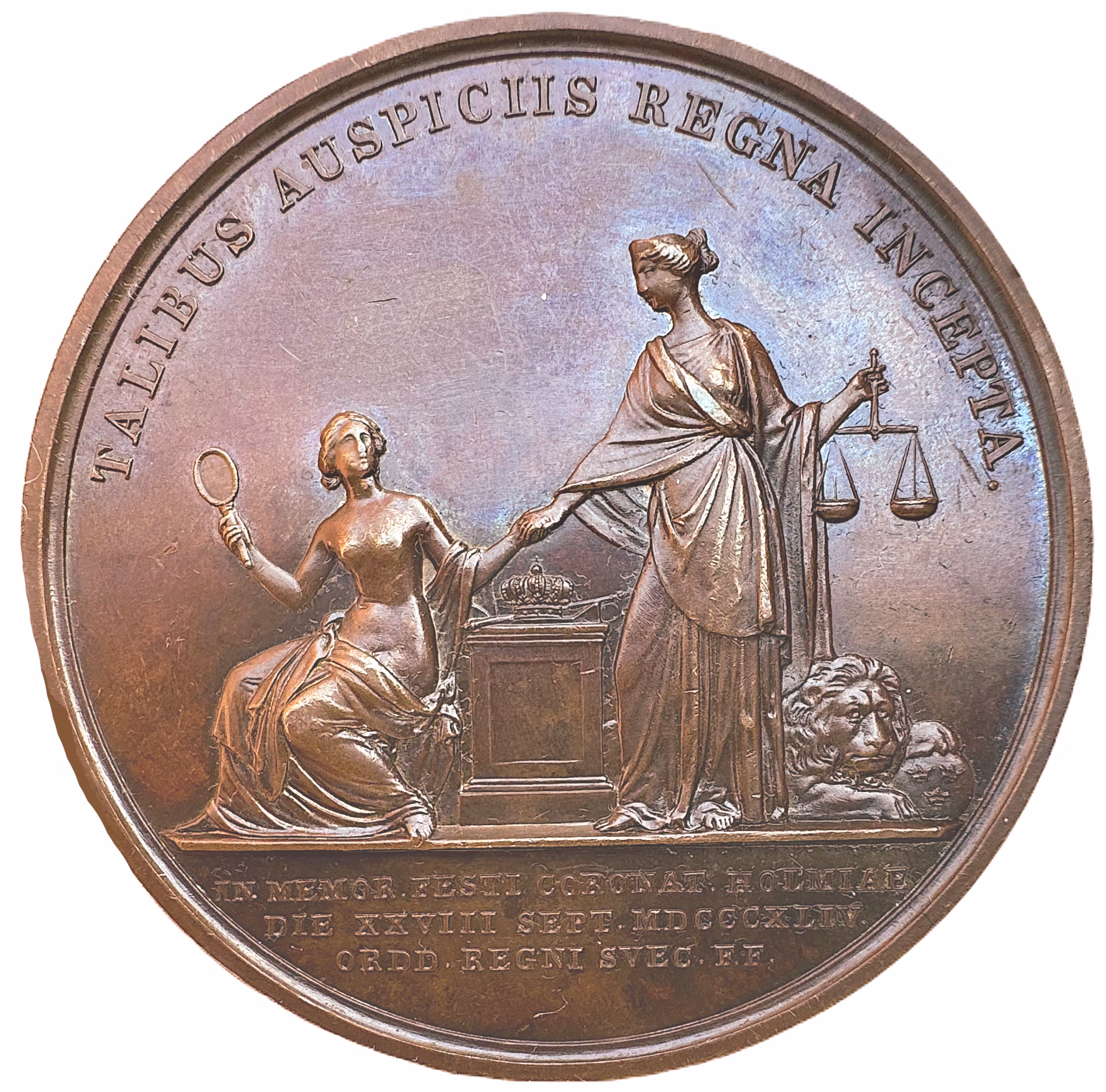 Oskar I:s och Josephinas kröning den 28 september 1844 av Ludvig Persson Lundgren