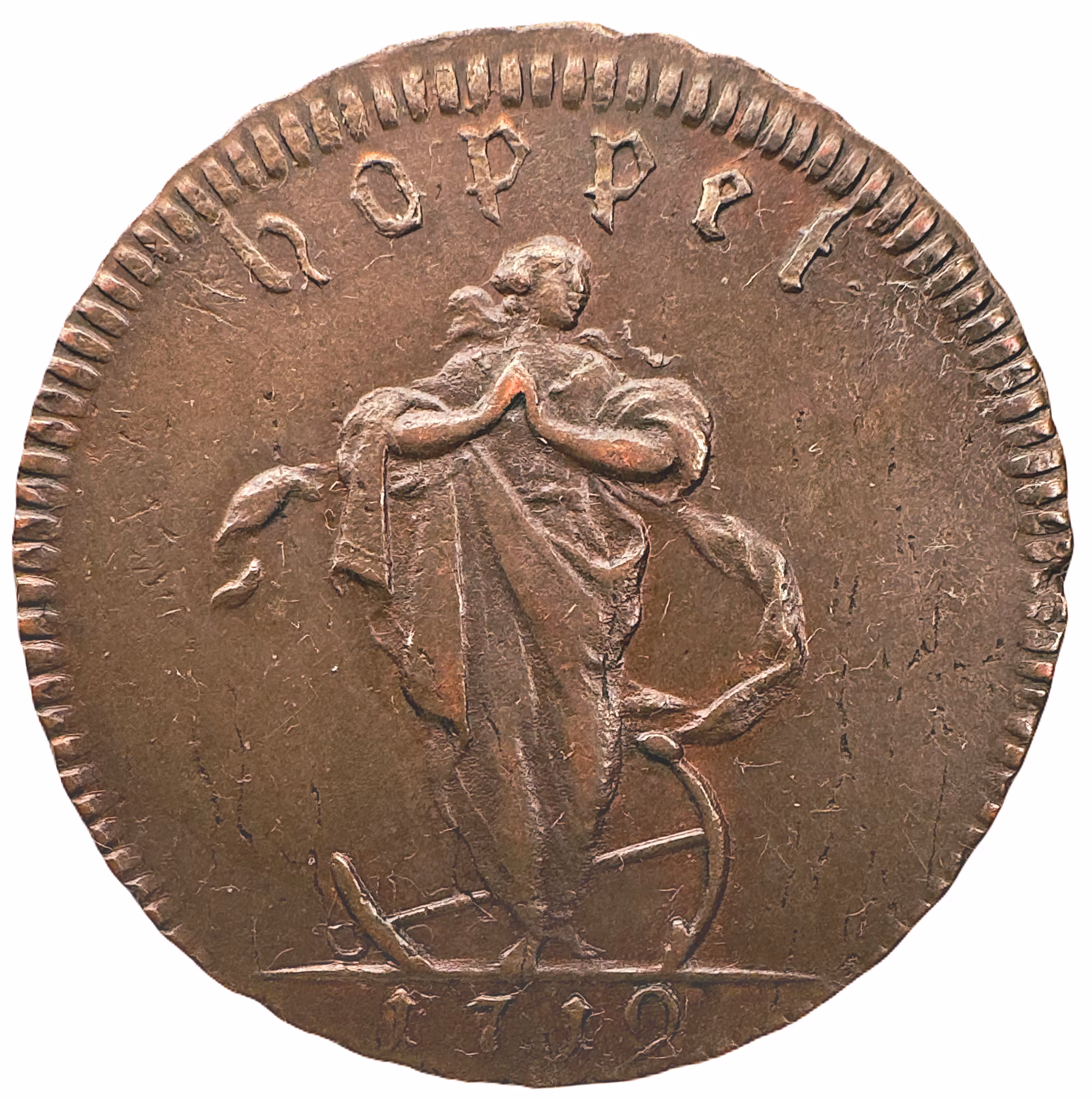 Karl XII - Nödmynt - 1 Daler SM - Hoppet 1719 - Vackert exemplar