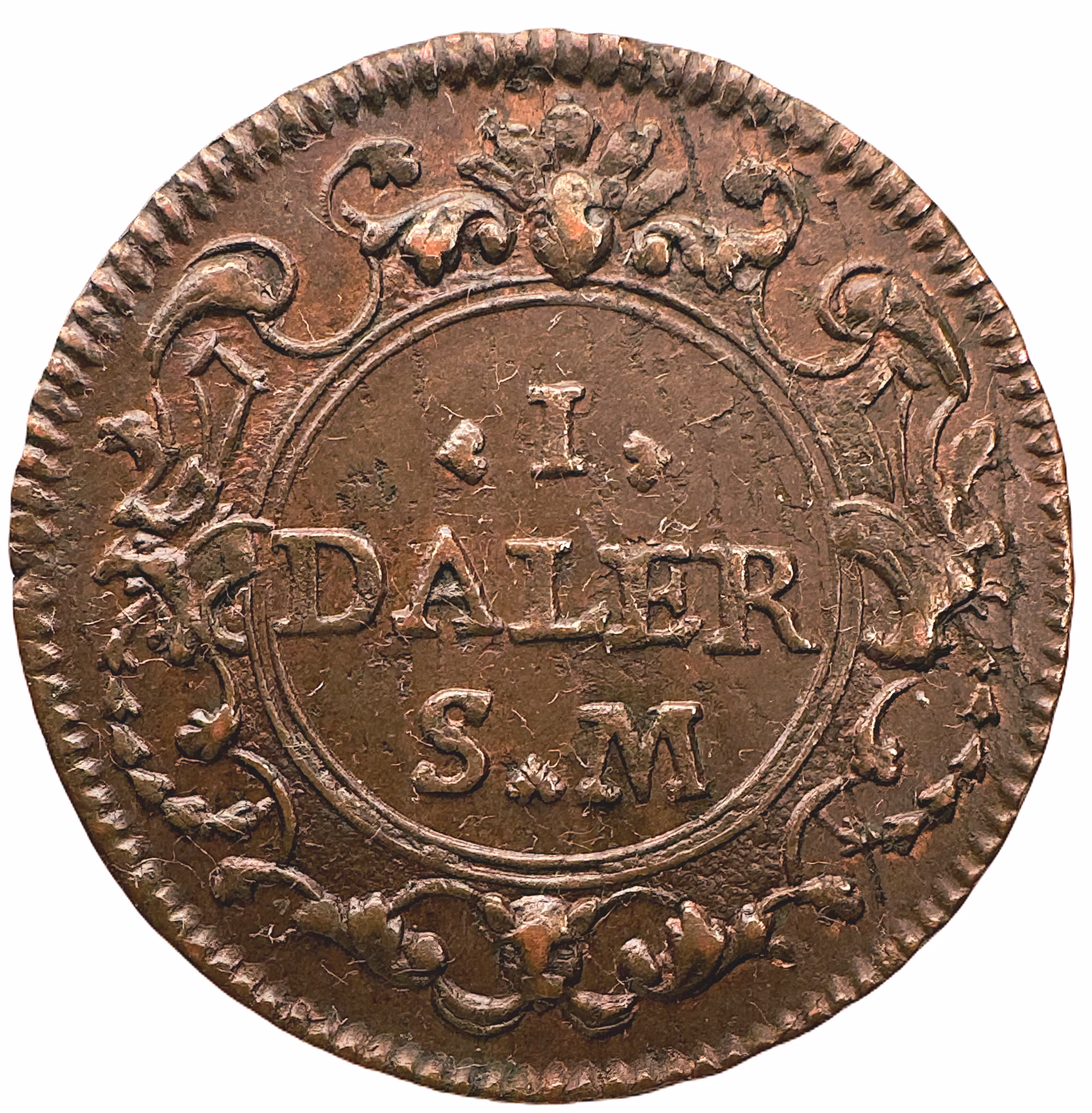 Karl XII - Nödmynt - 1 Daler SM - Hoppet 1719 - Vackert exemplar