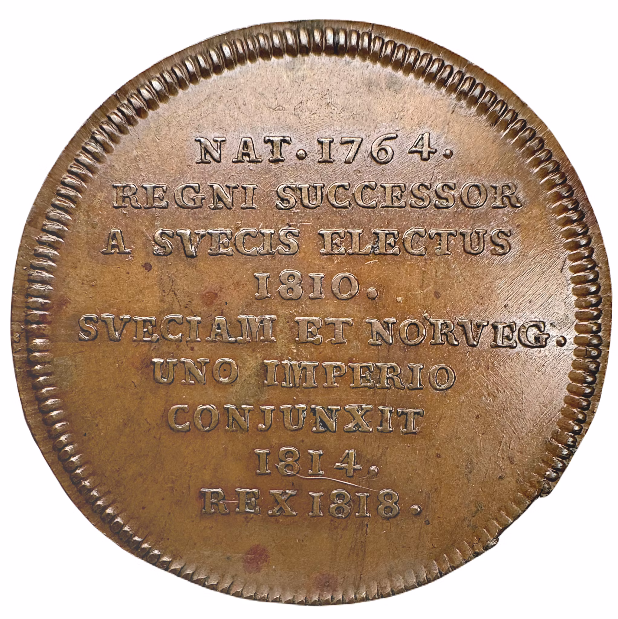 Karl XIV Johan tillträder som konung av Sverige den 5 februari 1818 av Carl Enhörning - Ex. Bonde - Mycket sällsynt