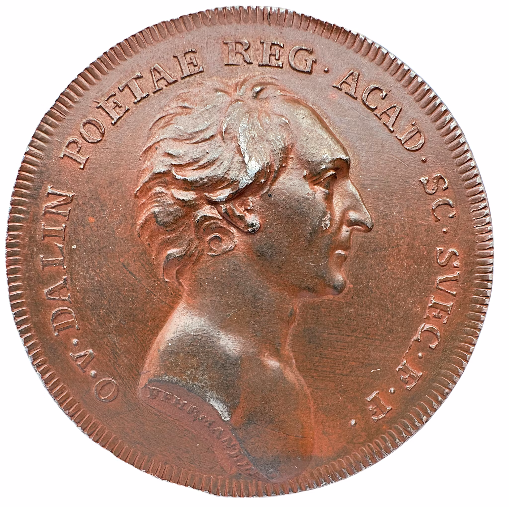 Olof von Dalin (1708-1763) av Carl Gustaf Fehrman 1769 - Poet och kronprins Gustavs (III) lärare