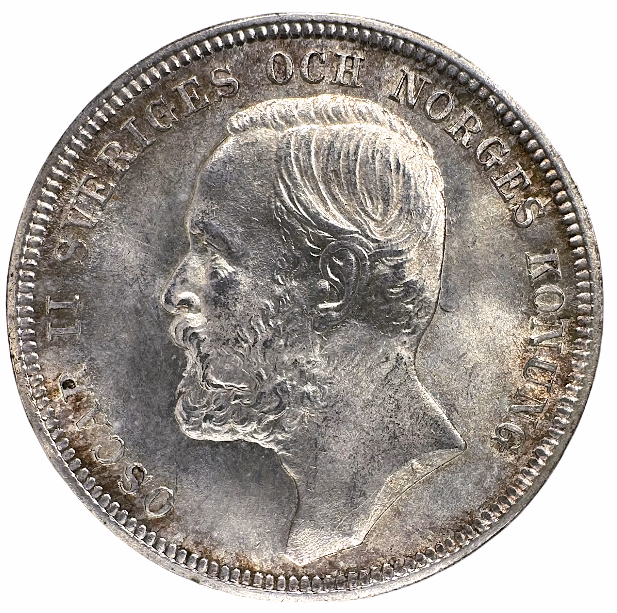 Oskar II - 1 Krona 1898 - Vackert ocirkulerat exemplar