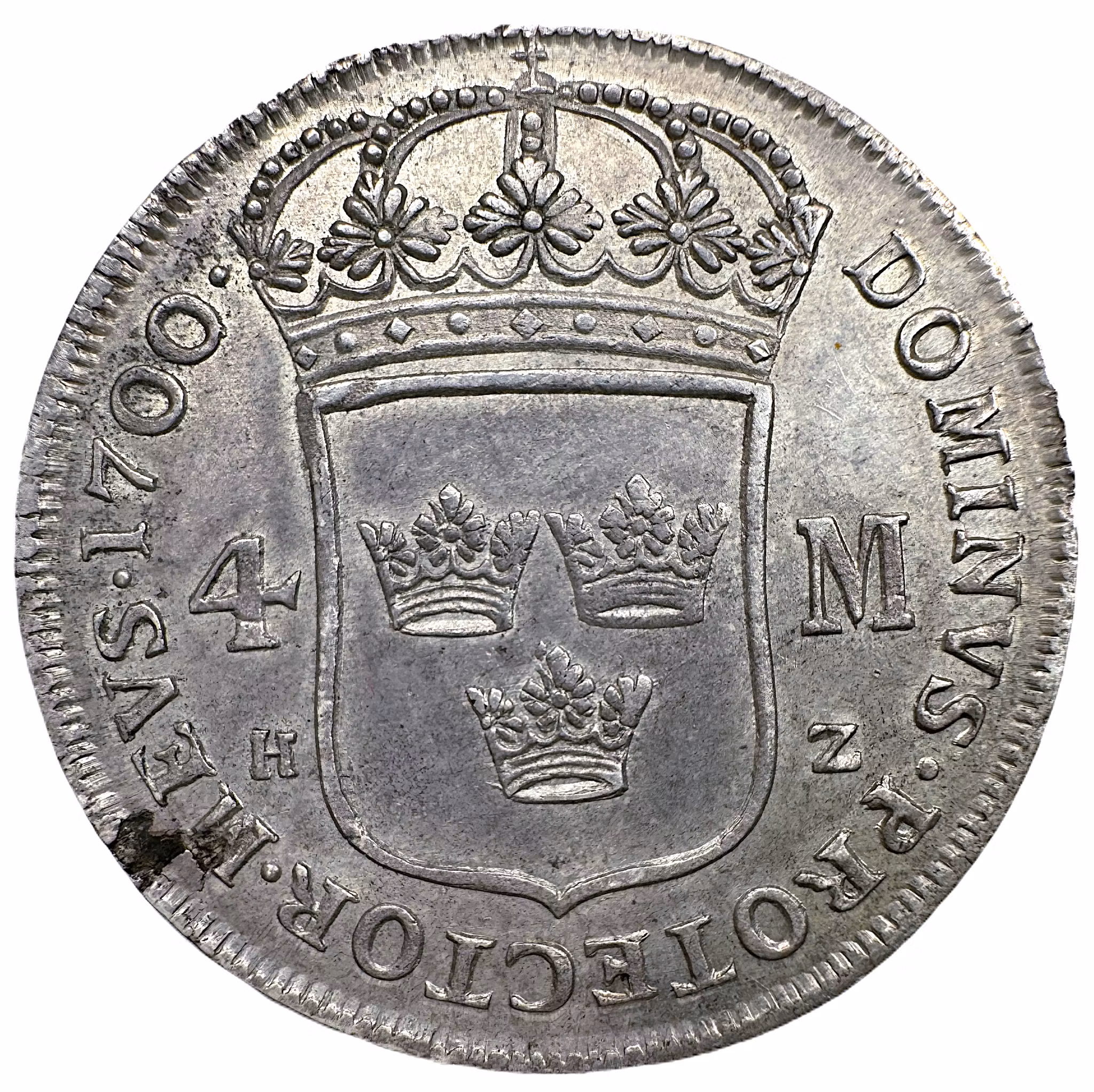 Karl XII - 4 Mark 1700 - Vackert exemplar