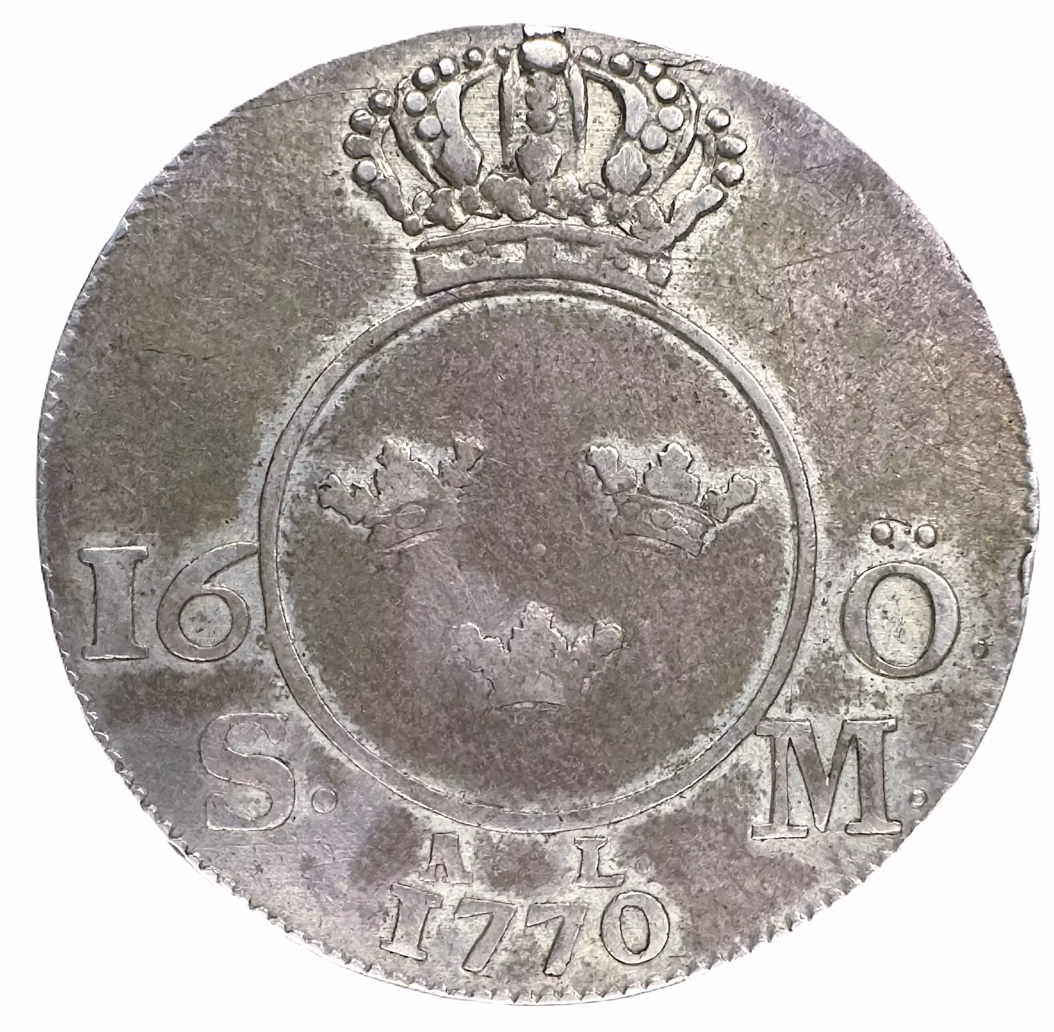 Adolf Fredrik - 16 Öre SM 1770 - Vacker ettårstyp