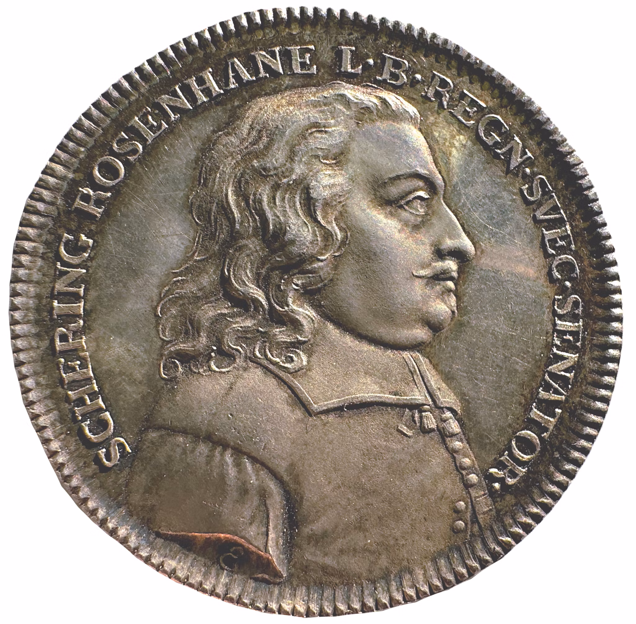 Schering Rosenhane (1609-1663). Diplomat - graverad av Enegren 1825 - Vackert exemplar med intressant motiv