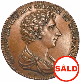 Karl XIV Johan tillträder som konung av Sverige den 5 februari 1818 av Carl Enhörning - Ex. Bonde