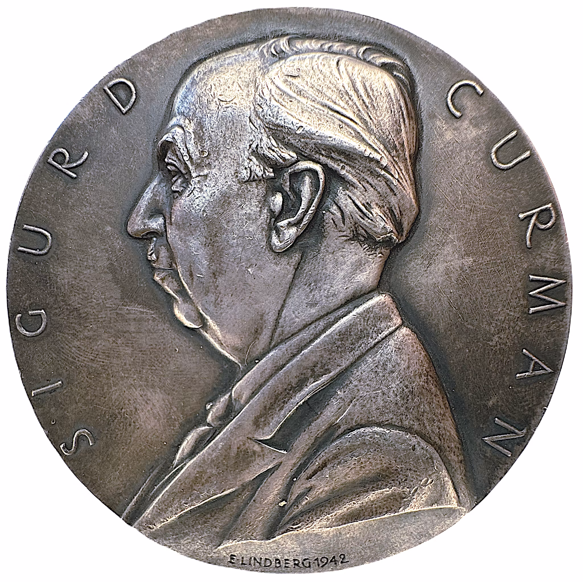 Sigurd Curman (1879-1966) Riksantikvarie - graverad av Erik Lindberg