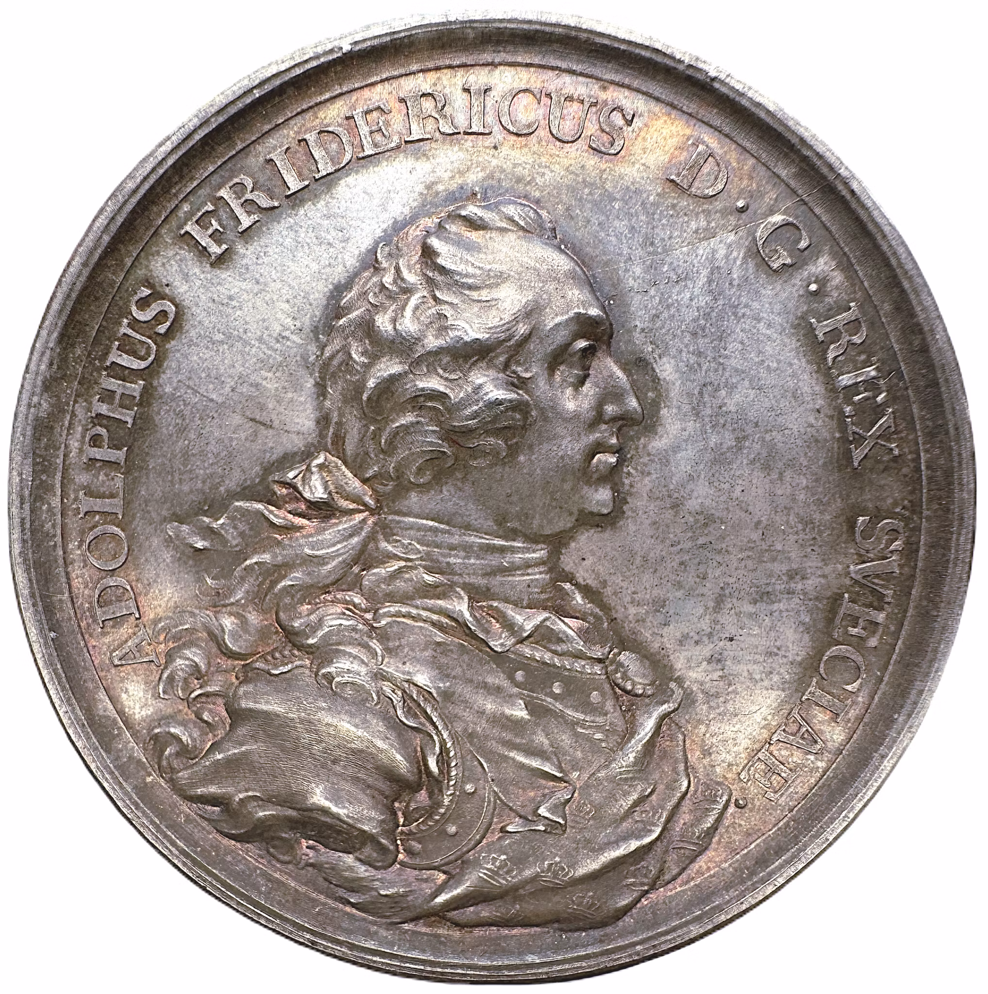 Adolf Fredriks kröning 1751 av Daniel Fehrman - Praktexemplar med fantastisk patina - Mycket sällsynt