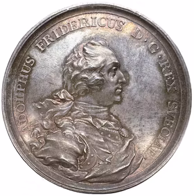 Adolf Fredriks kröning 1751 av Daniel Fehrman - Praktexemplar med fantastisk patina - Mycket sällsynt