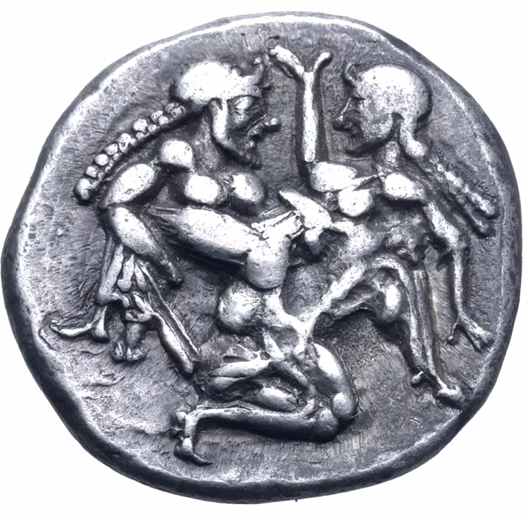 Tetradrachm - Thasos, en ö utanför Trakien, stater ca 400-480 f.Kr