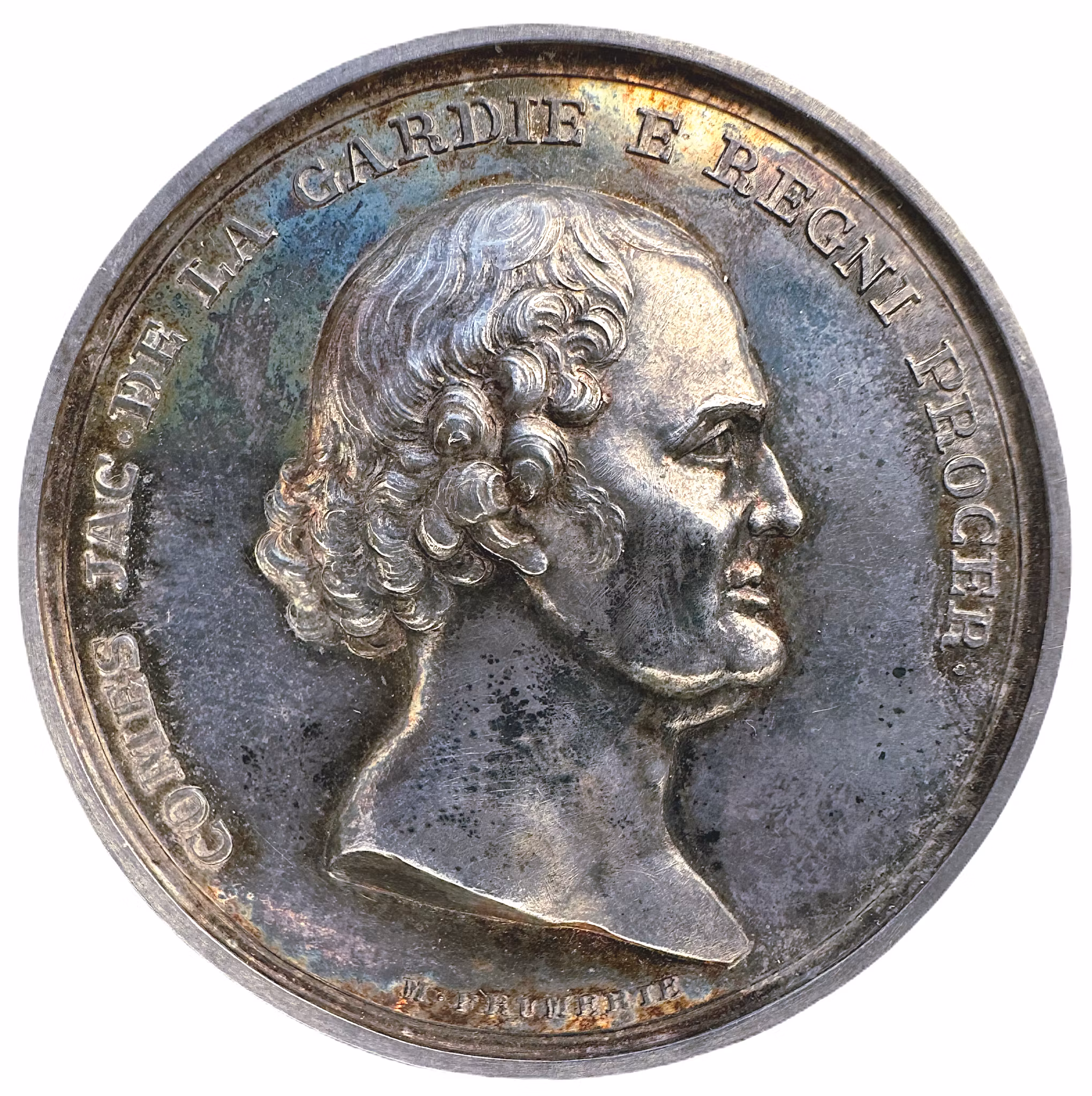 Jakob Gustaf De la Gardie (1768-1842) av Mauritz Frumerie 1842 - Ledare av "Gustavianerna" som sökte avsätta Gustav IV Adolf