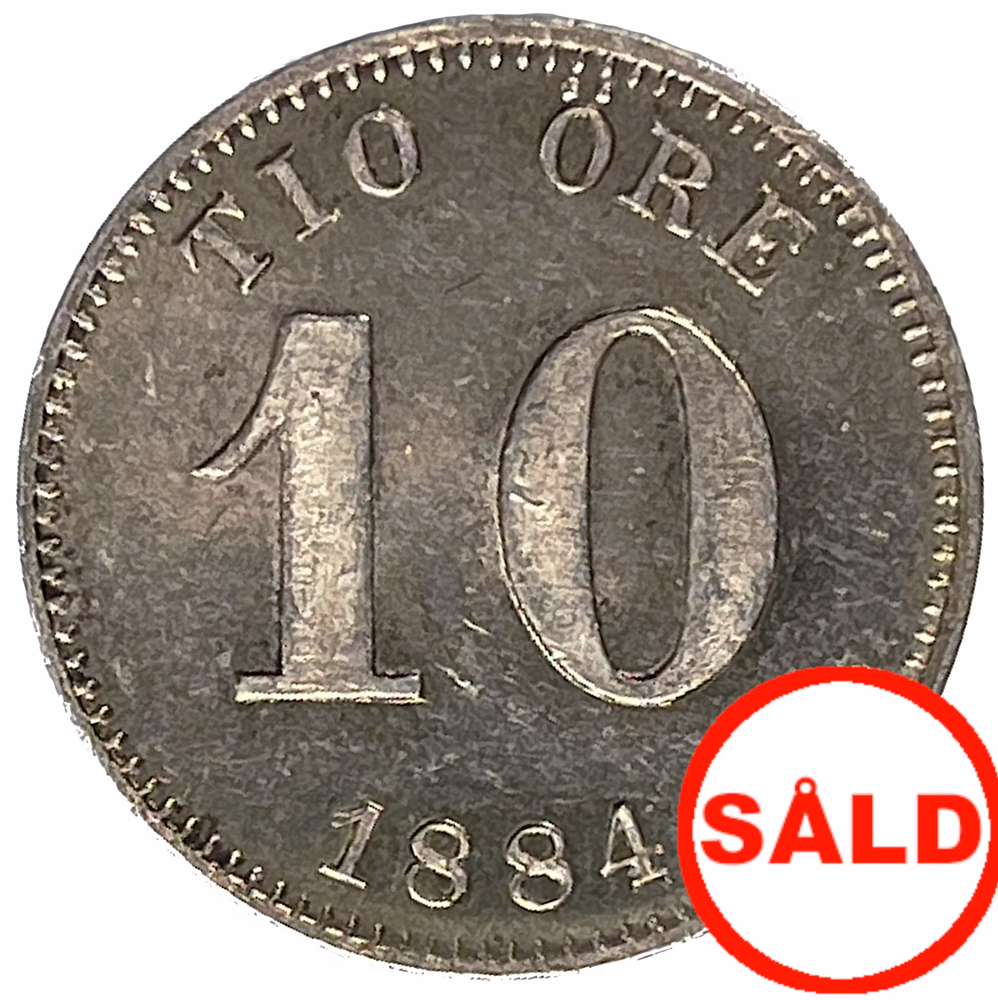 Oskar II, 10 Öre 1884 - Ett vackert exemplar