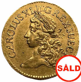 Karl XI - Dukat 1673. Ettårstyp. - 2 kända exemplar i privat ägo -  RRRR.