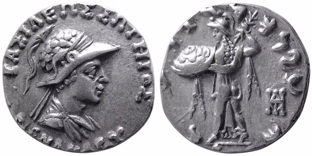 Baktrien - Menander I 165/155-130 f.Kr - 2st drachmer - Specialerbjudande så länge lagret räcker