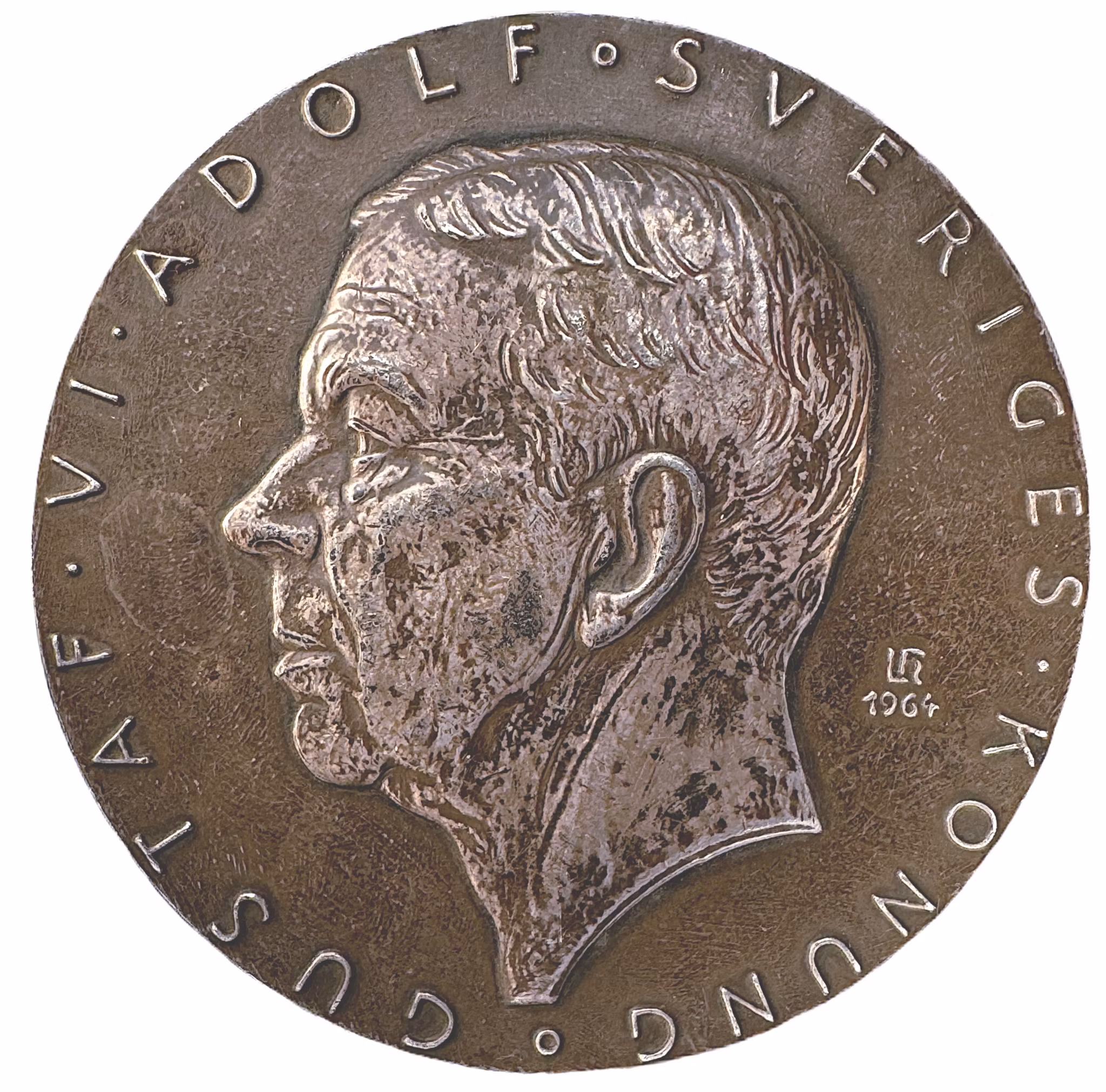 Gustav VI Adolf - De blindas förening - 75-års jubileum - av Léo Holmgren 1964 - Sällsynt