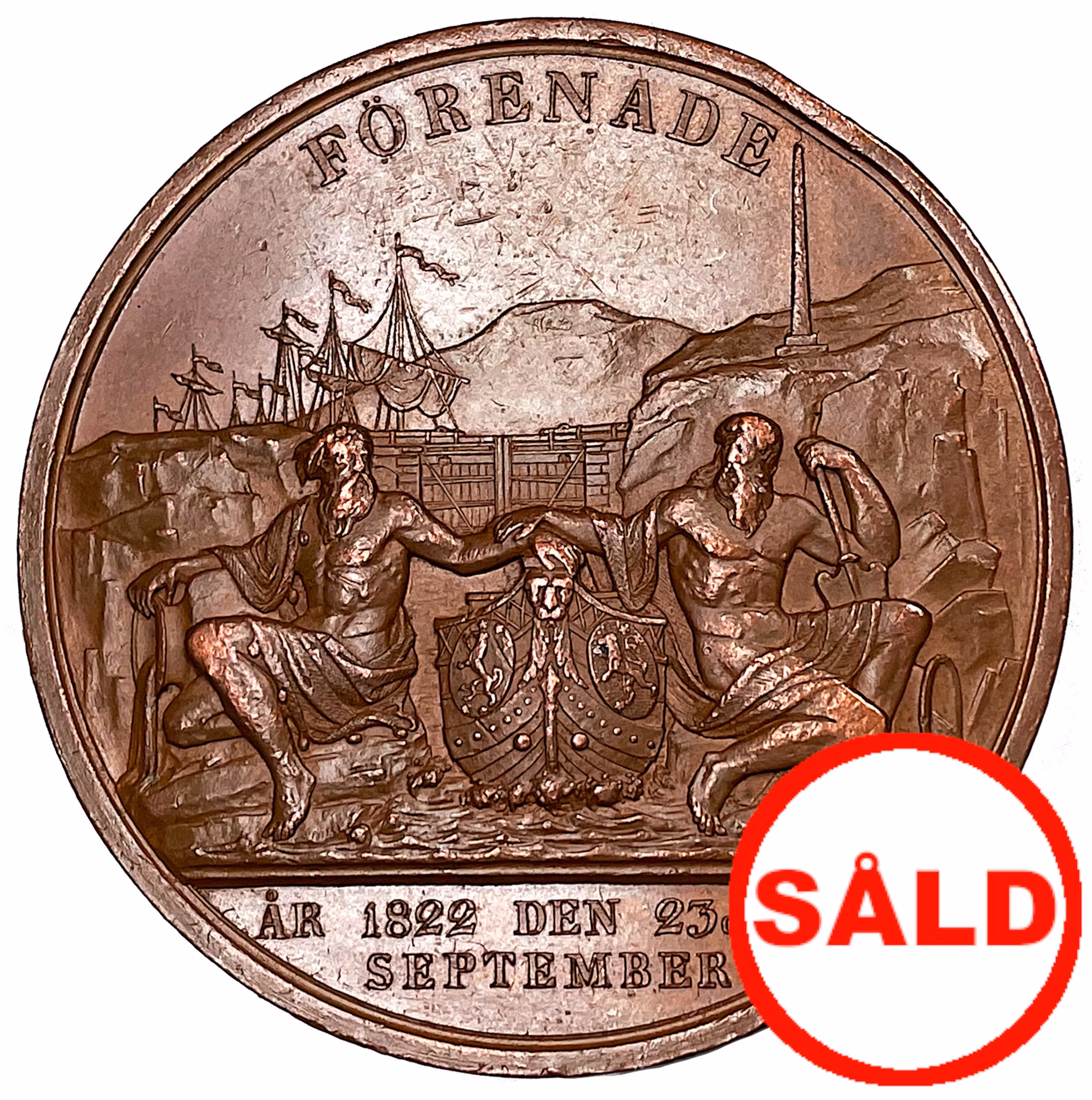 Karl XIV Johan - Öppnandet av Göta kanal på Västgötalinien den 23 och 24 september 1822 av Gube