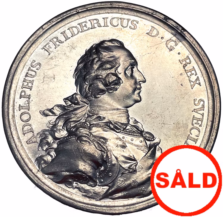 Adolf Fredriks kröning i stockholms storkyrka den 26 november 1751 - EXTREMT SÄLLSYNT - RRR - av Daniel Fehrman