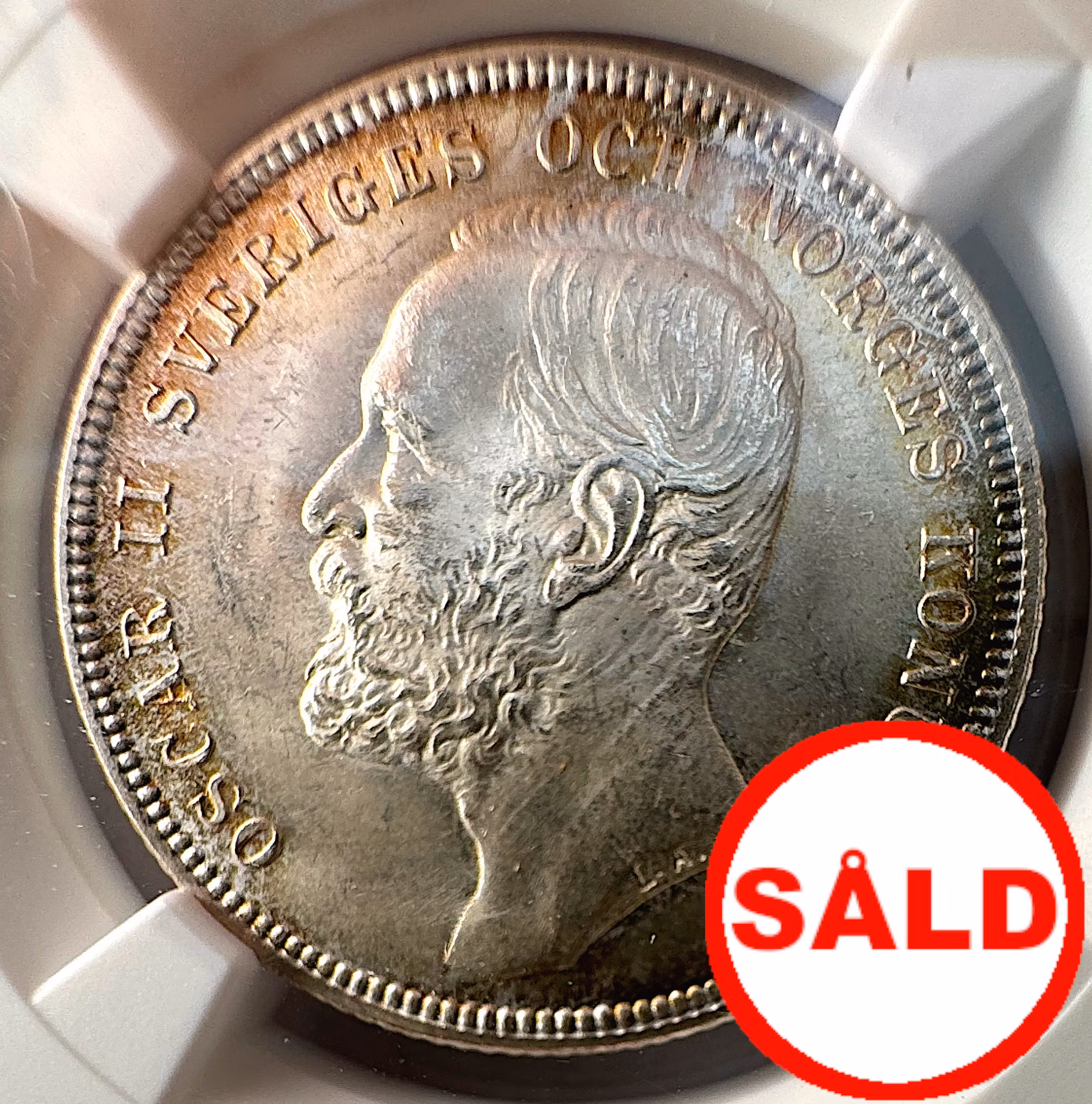 Oskar II, 1 Krona 1903 - Mycket vackert ocirkulerat skick - NGC MS64