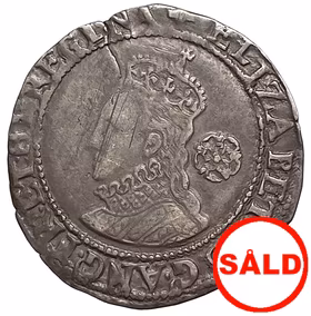 Elizabeth I (1558-1603). 6 pence 1579 - Ett historisk betydelsefullt mynt