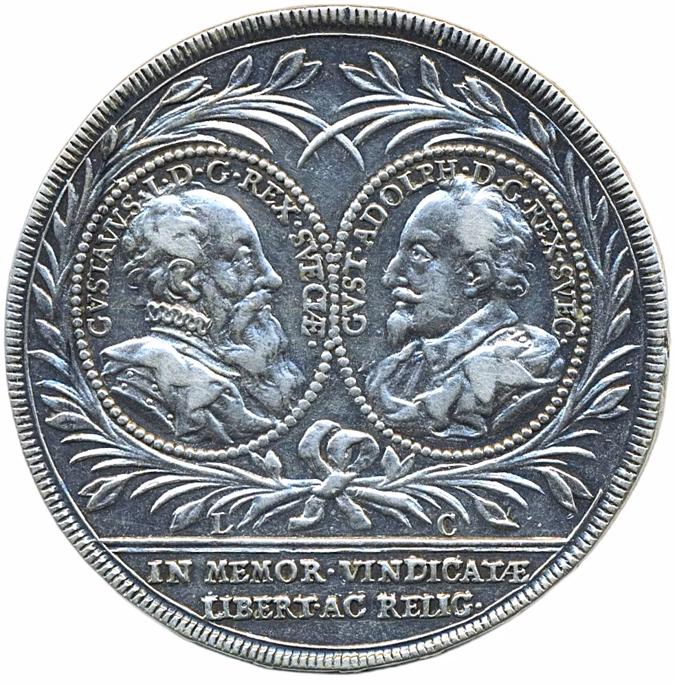 Fredrik I - Jubileumsriksdaler 1721 - Signerad Hedlinger - Sällsynt