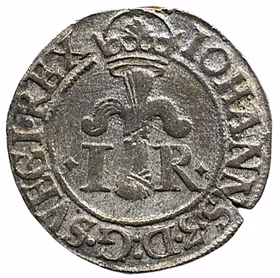 Johan III - 1/2 Öre 1579 med SVECI och diamanter vid sidorna av IR - Sällsynt och tilltalande exemplar